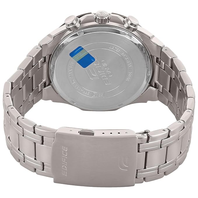 Edifice EFR-539 | Silver Steel Black Dial Edition
