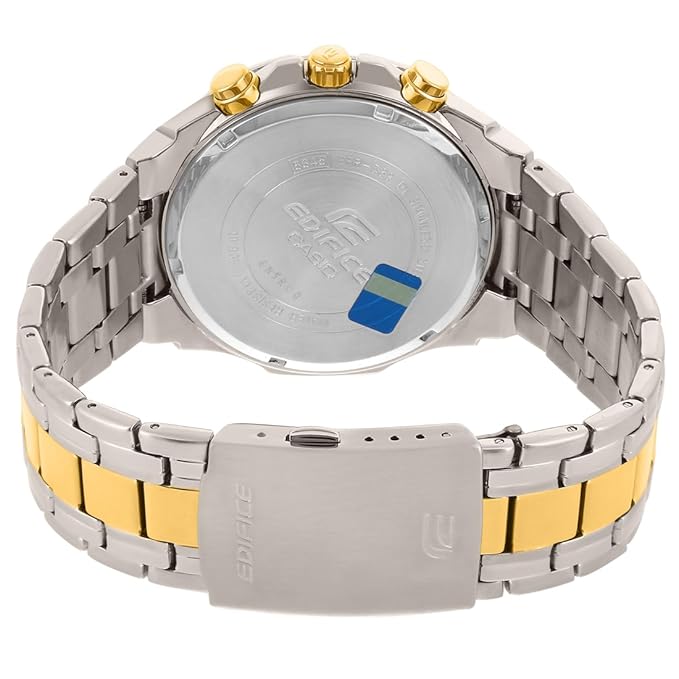 Edifice EFR-539 | Silver-Gold Black Dial Bold Edition