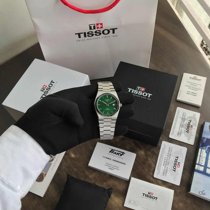 TISSOT PRX GREEN DIAL WATCH