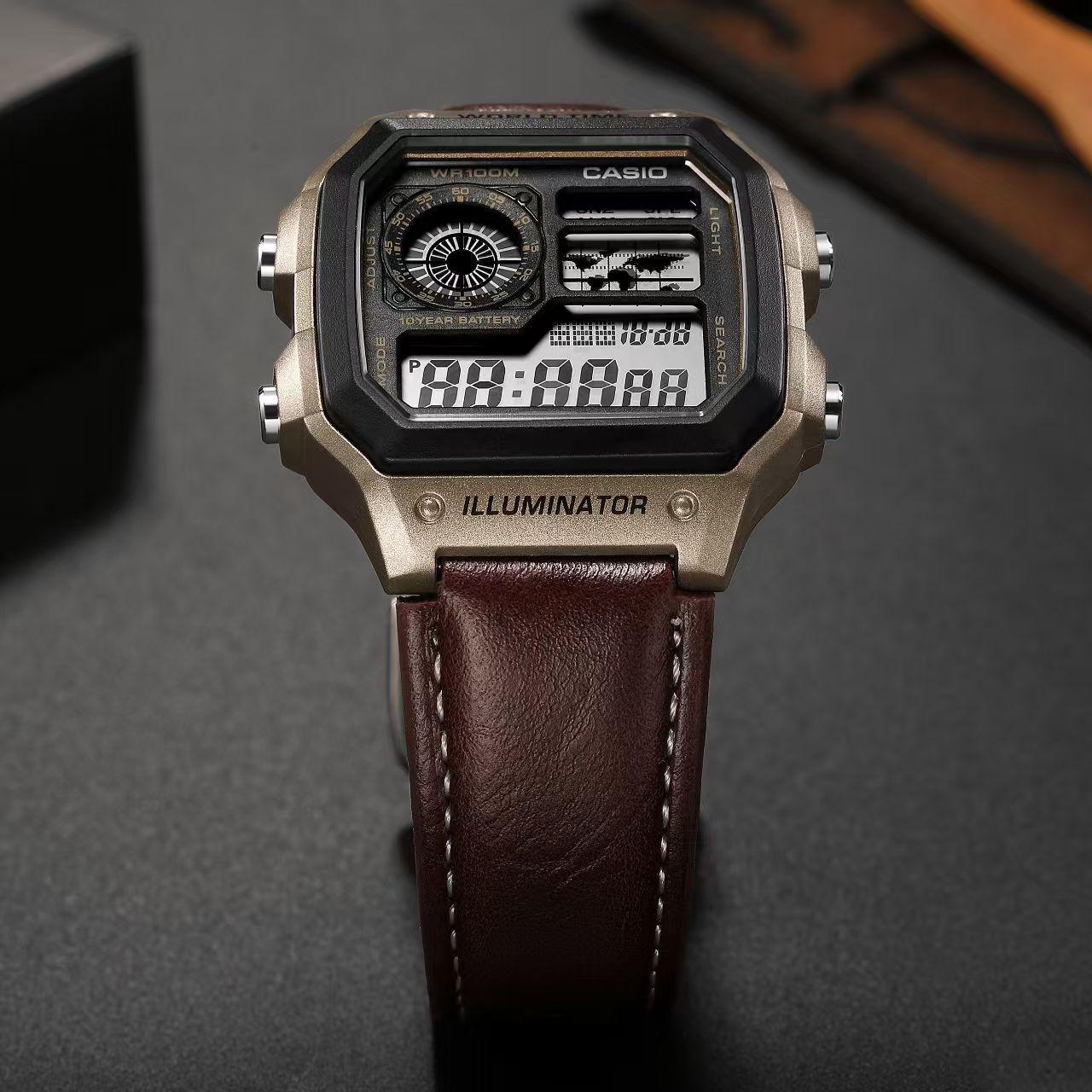 Casio 1200 Brown Belt – The Watch Mania